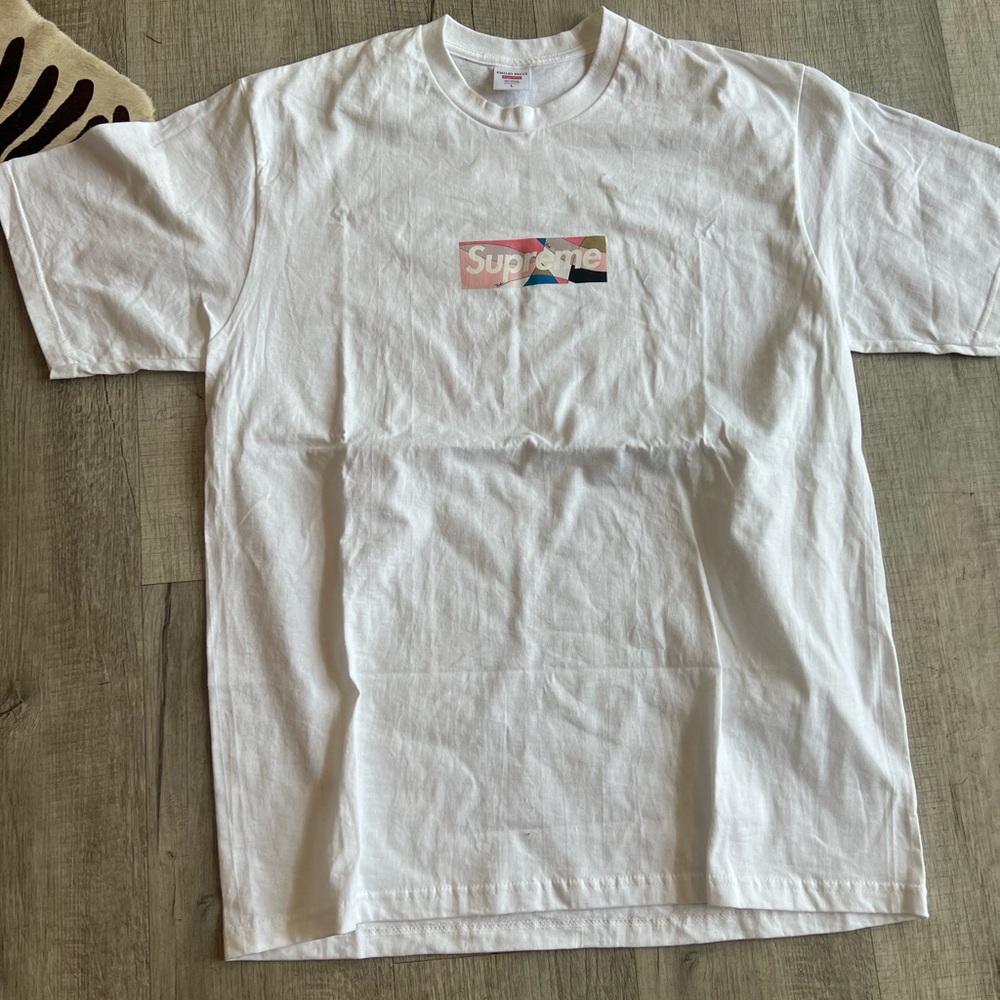 100 percent authentic Emilio Pucci x Supreme tee